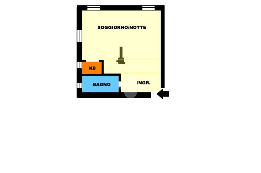 Bilocale Via populonia, Milano - planimetria 1