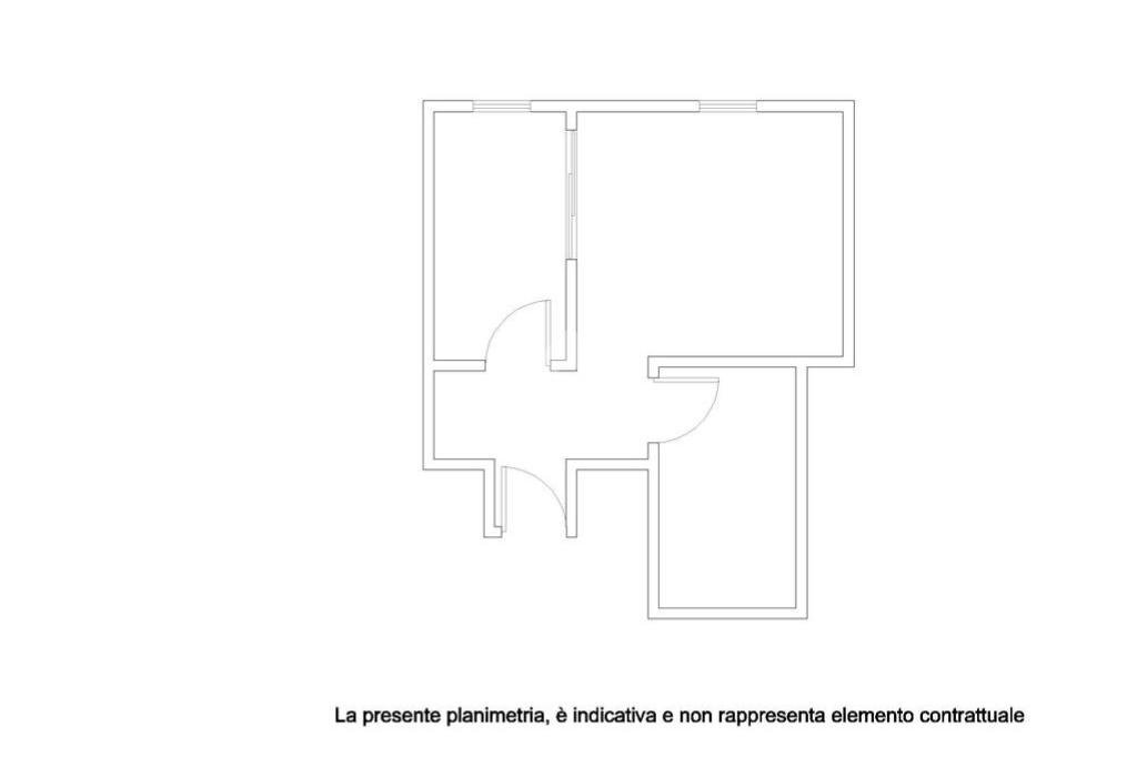 One-room apartment Viale Abruzzi, Milano (neighborhood Città Studi) - floor plans 1