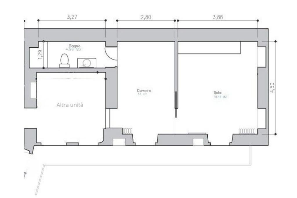 Bilocale Corso Francia, Torino (zona Cit Turin) - planimetria 1