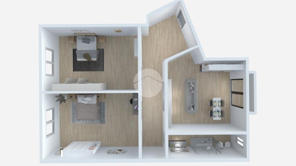 Trilocale Via S. Gerolamo Emiliani, Milano - planimetria 1