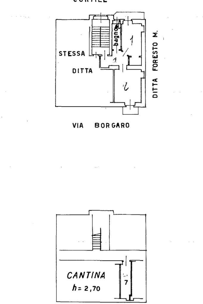 Bilocale Via borgaro, Torino (zona Madonna Campagna) - planimetria 1