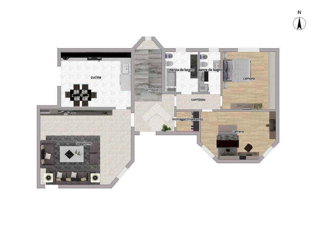 Villa Via Giacomo Leopardi, Vellezzo Bellini - planimetria 1