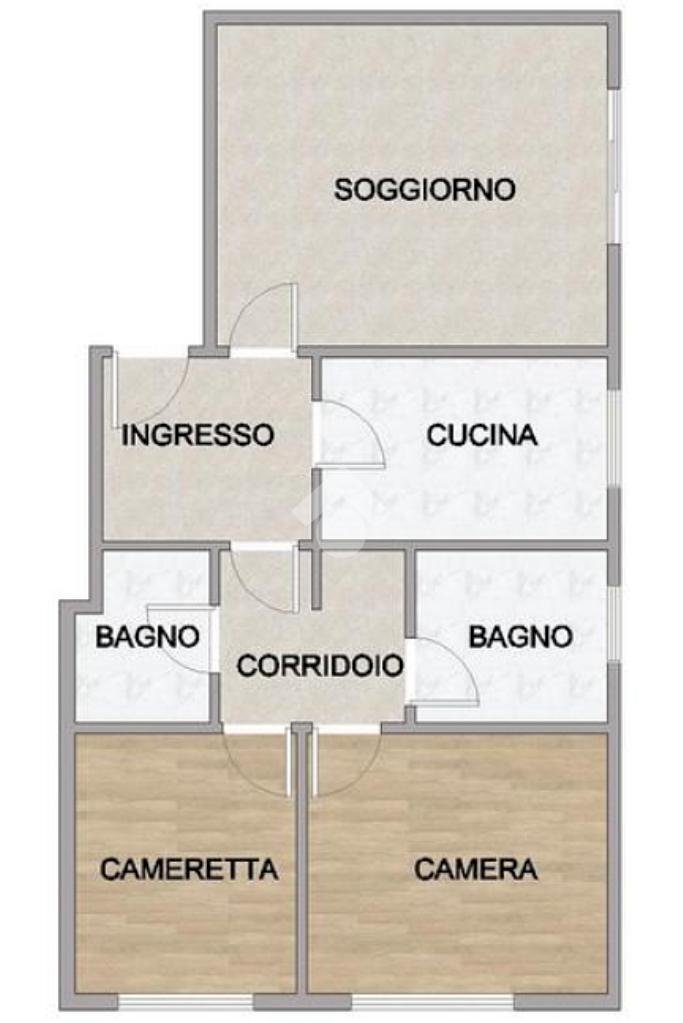 Trilocale Via Indipendenza, Peschiera Borromeo - planimetria 1