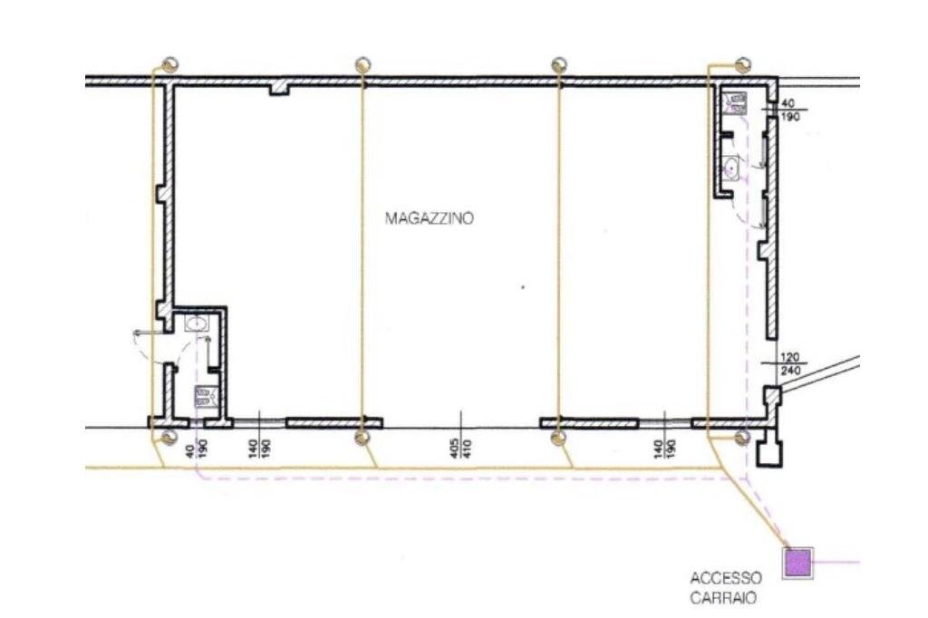 Magazzino Via Roma, Sant'Ilario d'Enza - planimetria 1