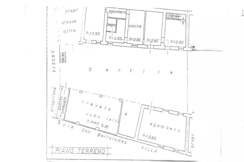 Casa semi indipendente Via Don Bartolomeo Villa, Strambino - planimetria 1