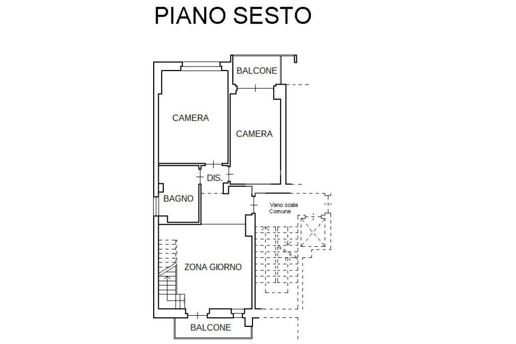 Appartamento Corso Re Umberto, Verzuolo - planimetria 1