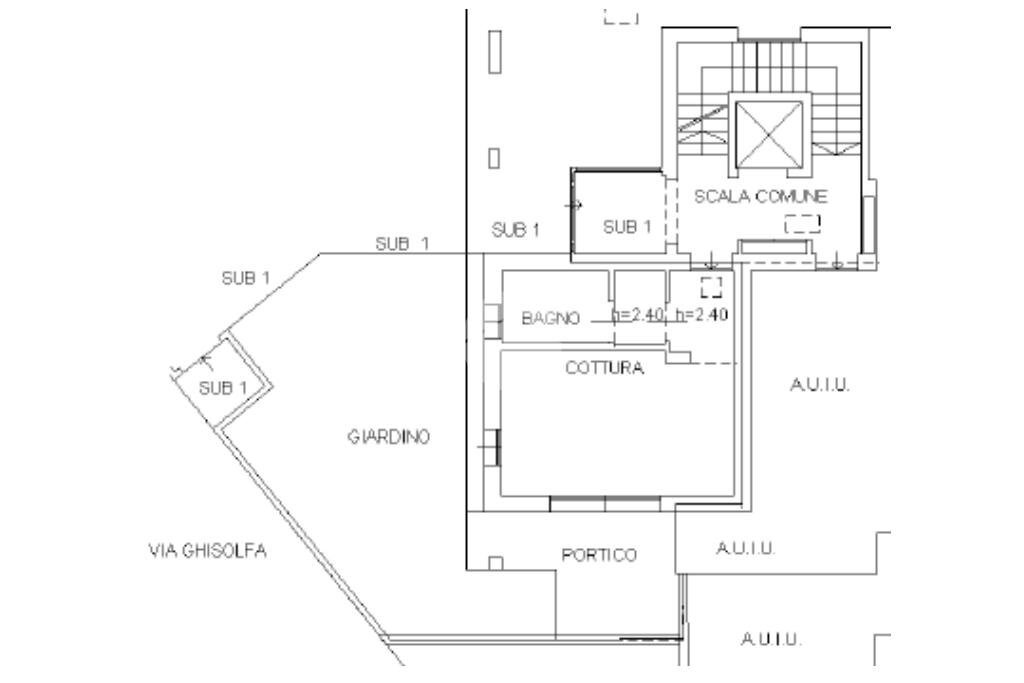 Monolocale Via Ghisolfa, Rho - planimetria 1