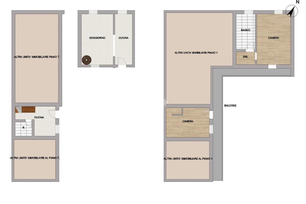 Rustic Via G. Mozzoni, Rescaldina - floor plans 1
