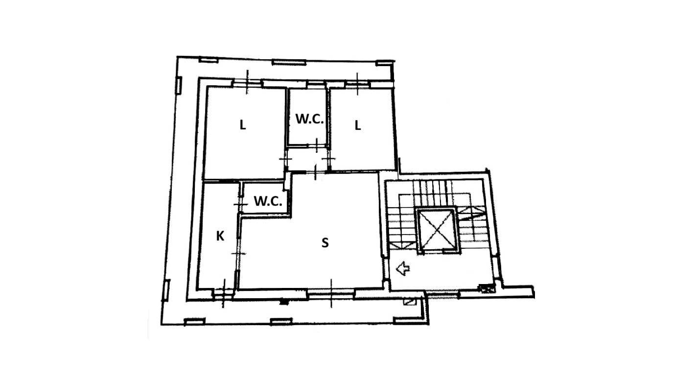 Three-room apartment Via Francesco Petrarca, Martina Franca - floor plans 1