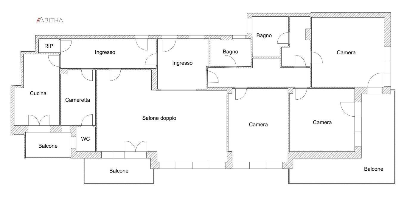 Appartamento Via Trionfale, Roma - planimetria 1