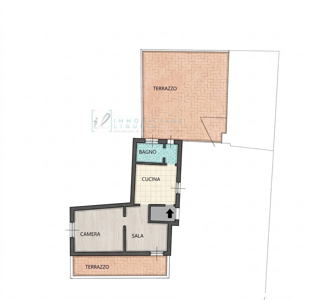 Foto 24 - Trilocale Via Torlaro, Albenga - planimetria 1