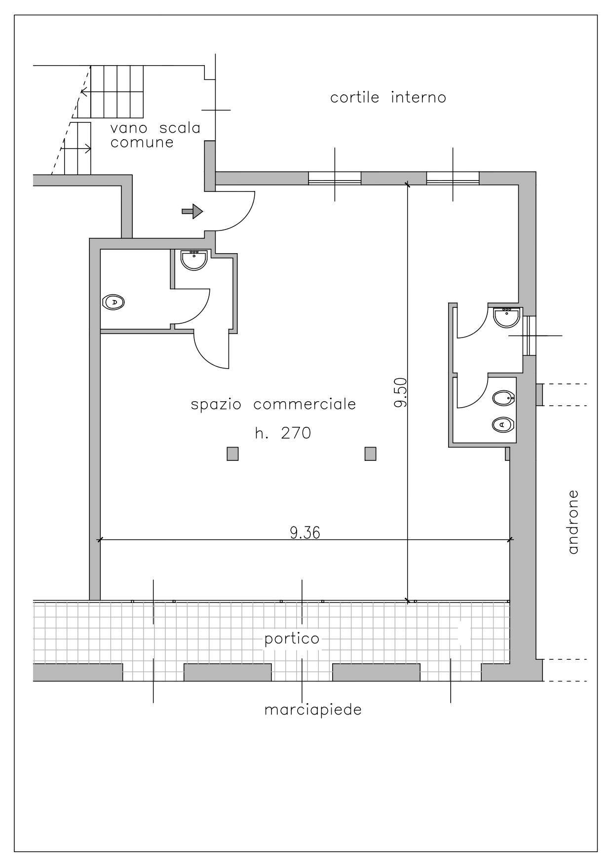 Foto 11 - Locale Commerciale via Badia, Gessate - planimetria 1