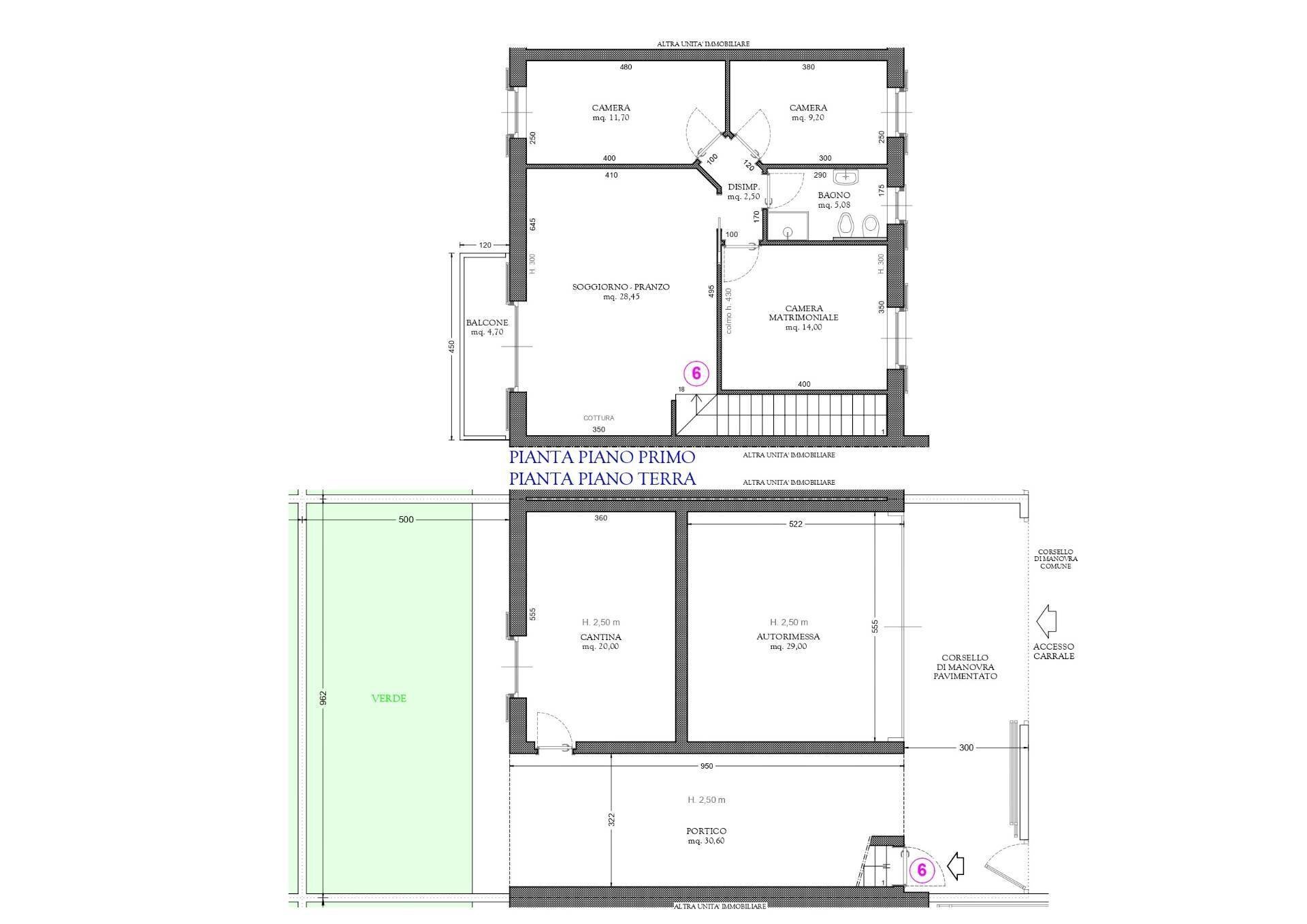 Foto 16 - Villa a Schiera Filago - planimetria 1
