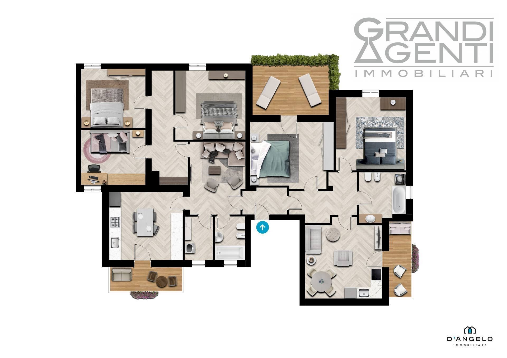 Foto 5 - Stabile - Palazzo Via Enrico Fermi
 
14, Valeggio sul Mincio - planimetria 1