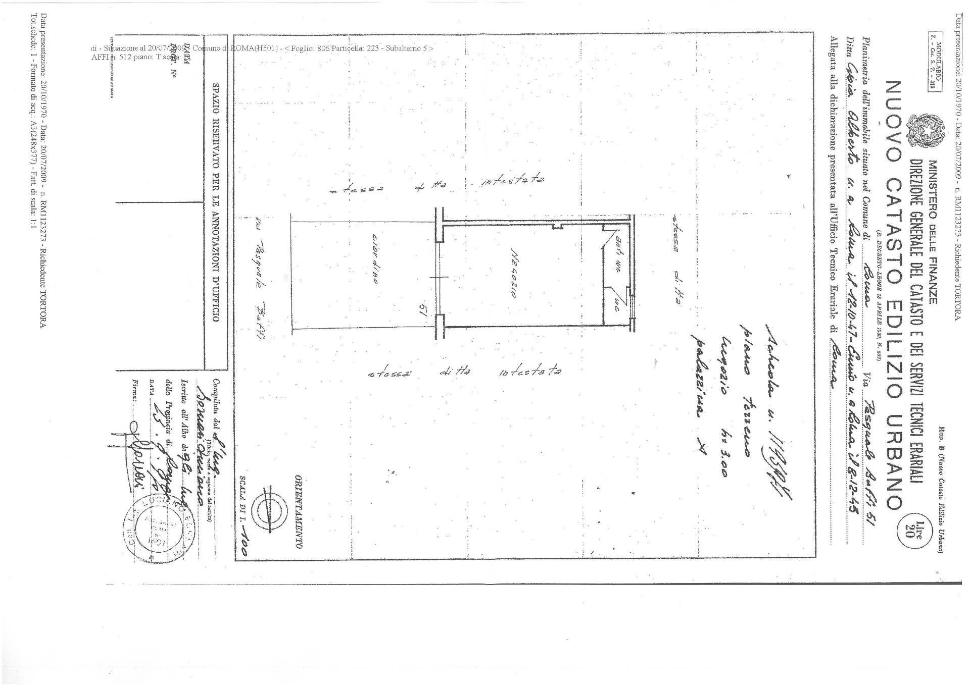Foto 18 - Commercial Premises Via Pasquale Baffi
 
51, Roma - floor plans 1