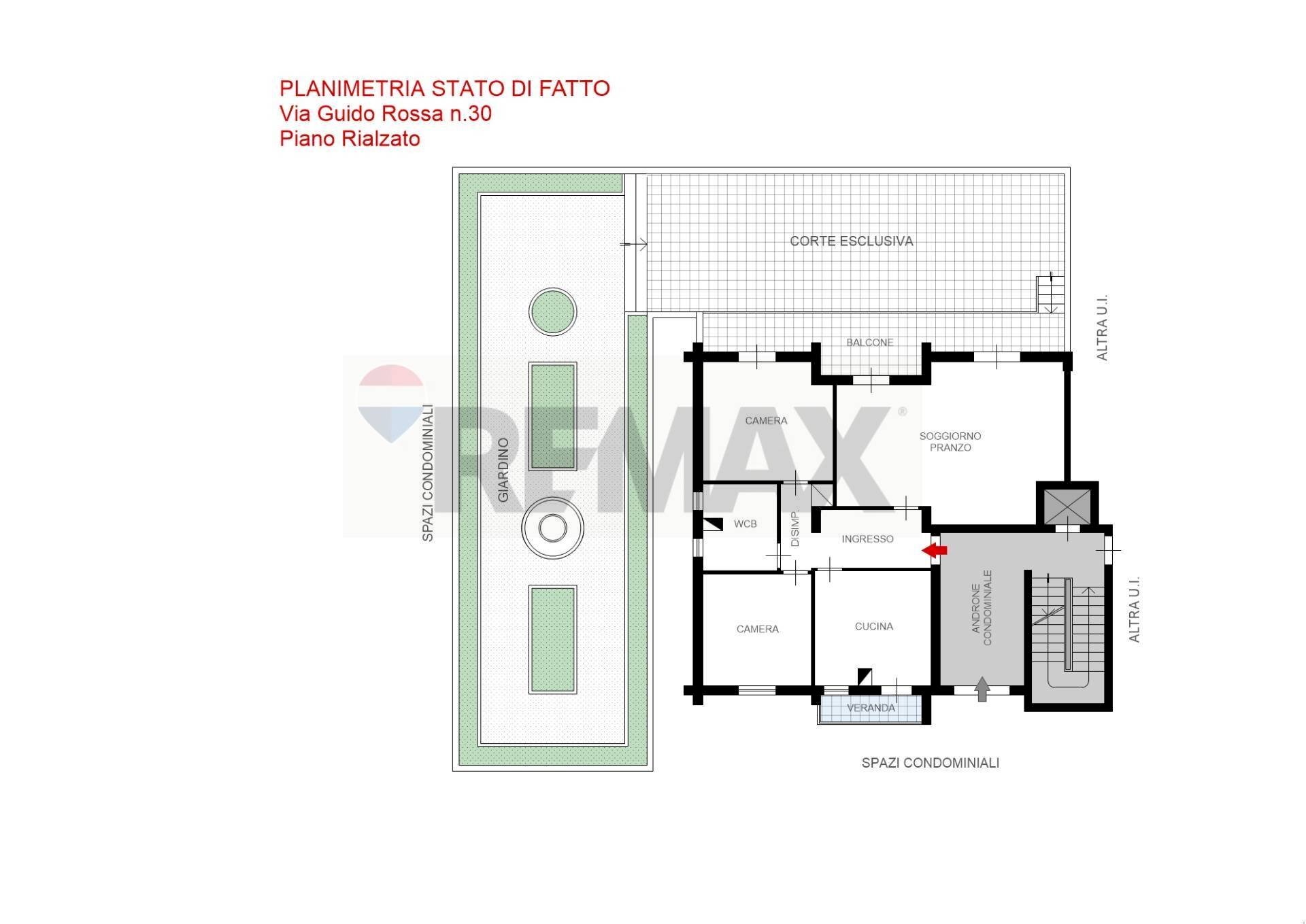 Pianta 2D - Four-room apartment Via Guido Rossa
 
30, Palermo - floor plans 1