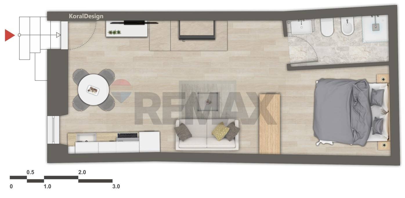 Pianta 2D - Monolocale Via Vasco Venturelli
 
25, Carrara - planimetria 1