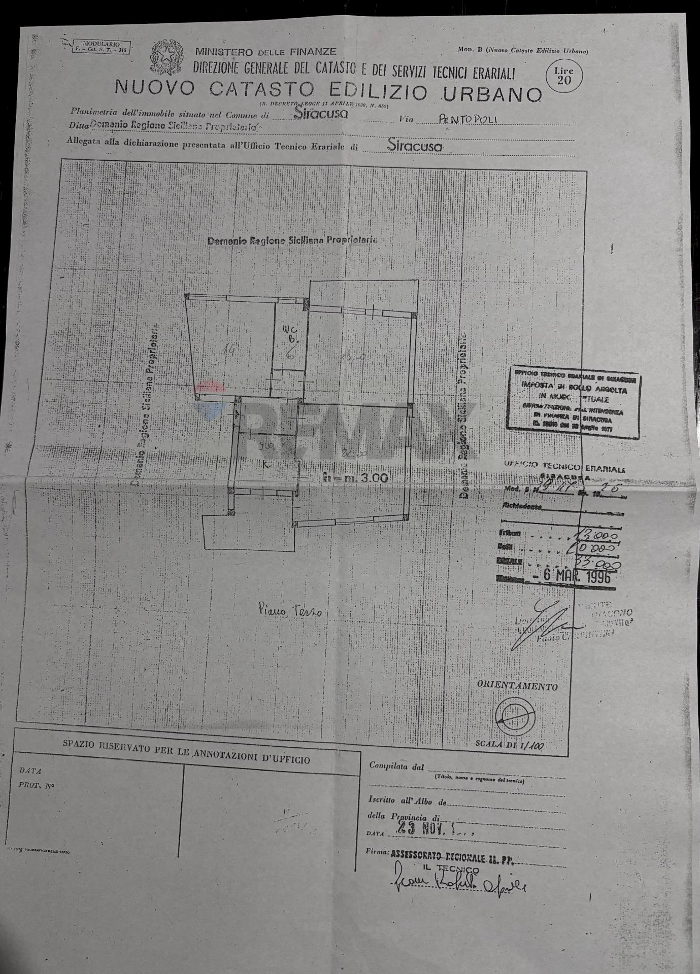 Pianta 2D - Trilocale VIA DELLA PENTAPOLI
 
12, Priolo Gargallo - planimetria 1