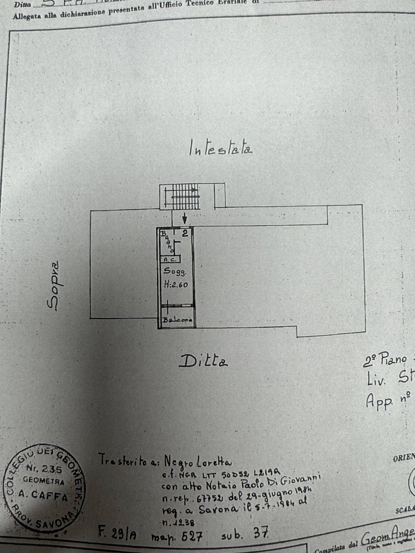 planimetria - One-room apartment Via Orione
 
17, Frabosa Sottana - floor plans 1