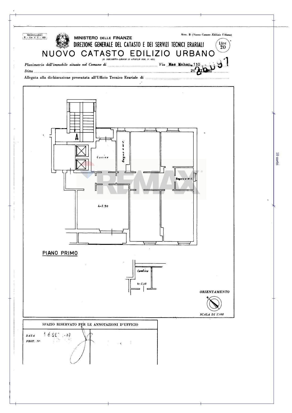 Pianta 2D - Four-room apartment via Mac Mahon
 
110, Milano - floor plans 1