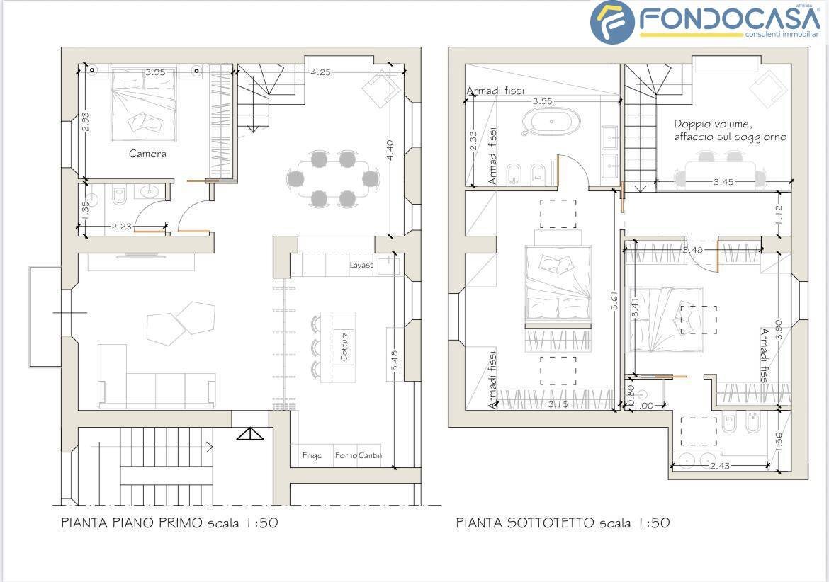 Foto 2 - Four-room apartment via provinciale
 
52, Forte dei Marmi - floor plans 1