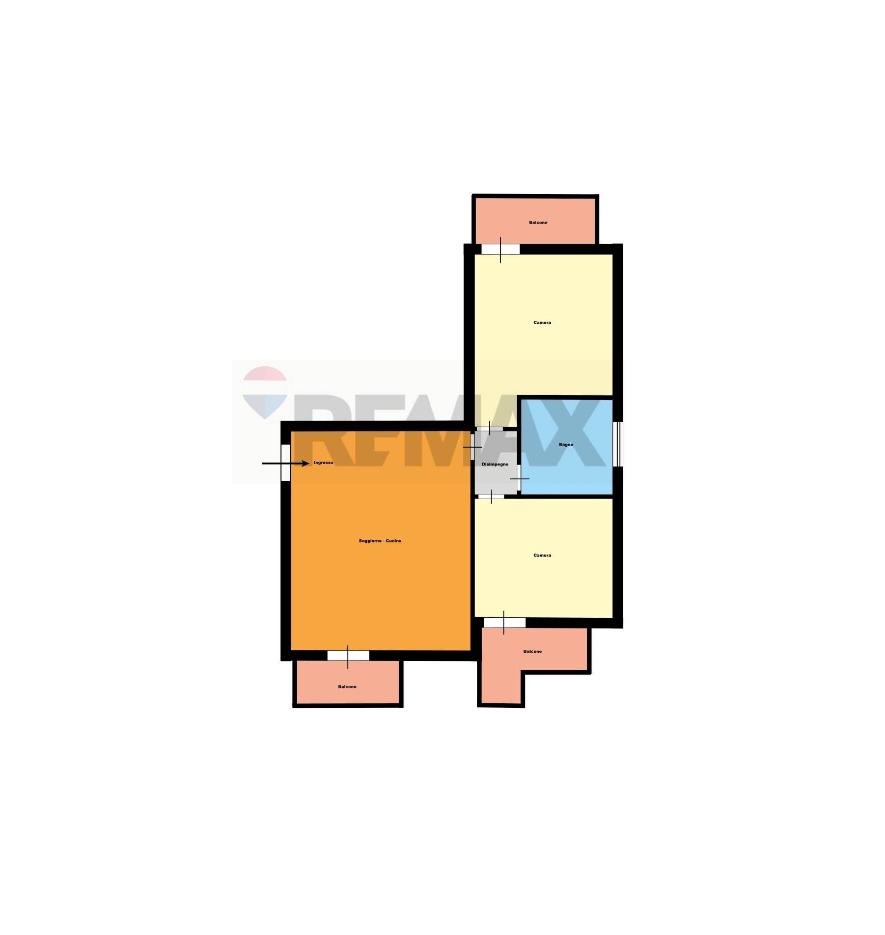Pianta 2D - Attico VIA MONSIGNOR S. CAVALLO
 
8, Mugnano di Napoli - planimetria 1