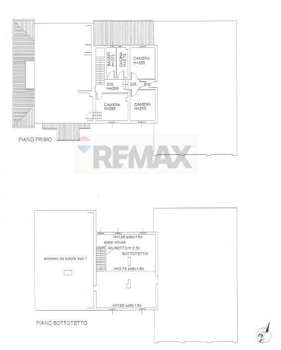 Pianta 2D - Semi-detached house strada cimitero Ragazzola
 
6, Roccabianca - floor plans 1