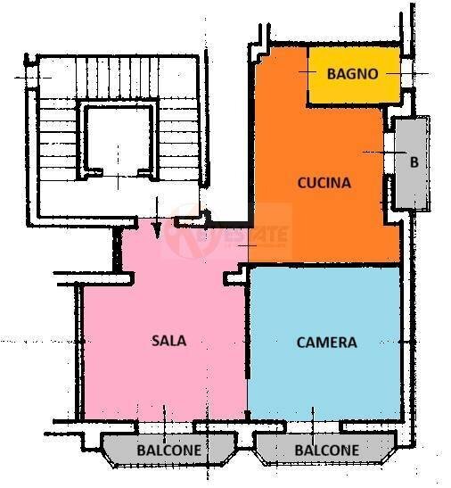 Foto 19 - Trilocale via Stanis Manca
 
16, Sassari - planimetria 1