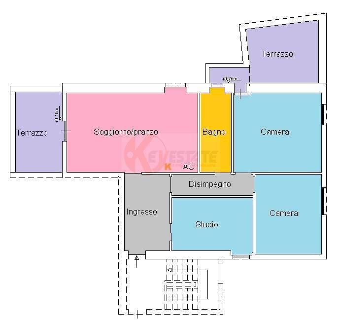 Foto 28 - Quadrilocale via Annunzio Cervi
 
9, Sassari - planimetria 1