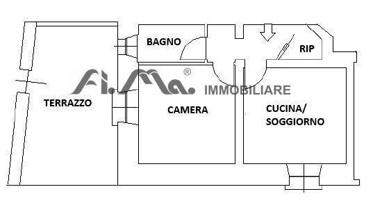 Foto 13 - Bilocale via Paganini, Savona - planimetria 1