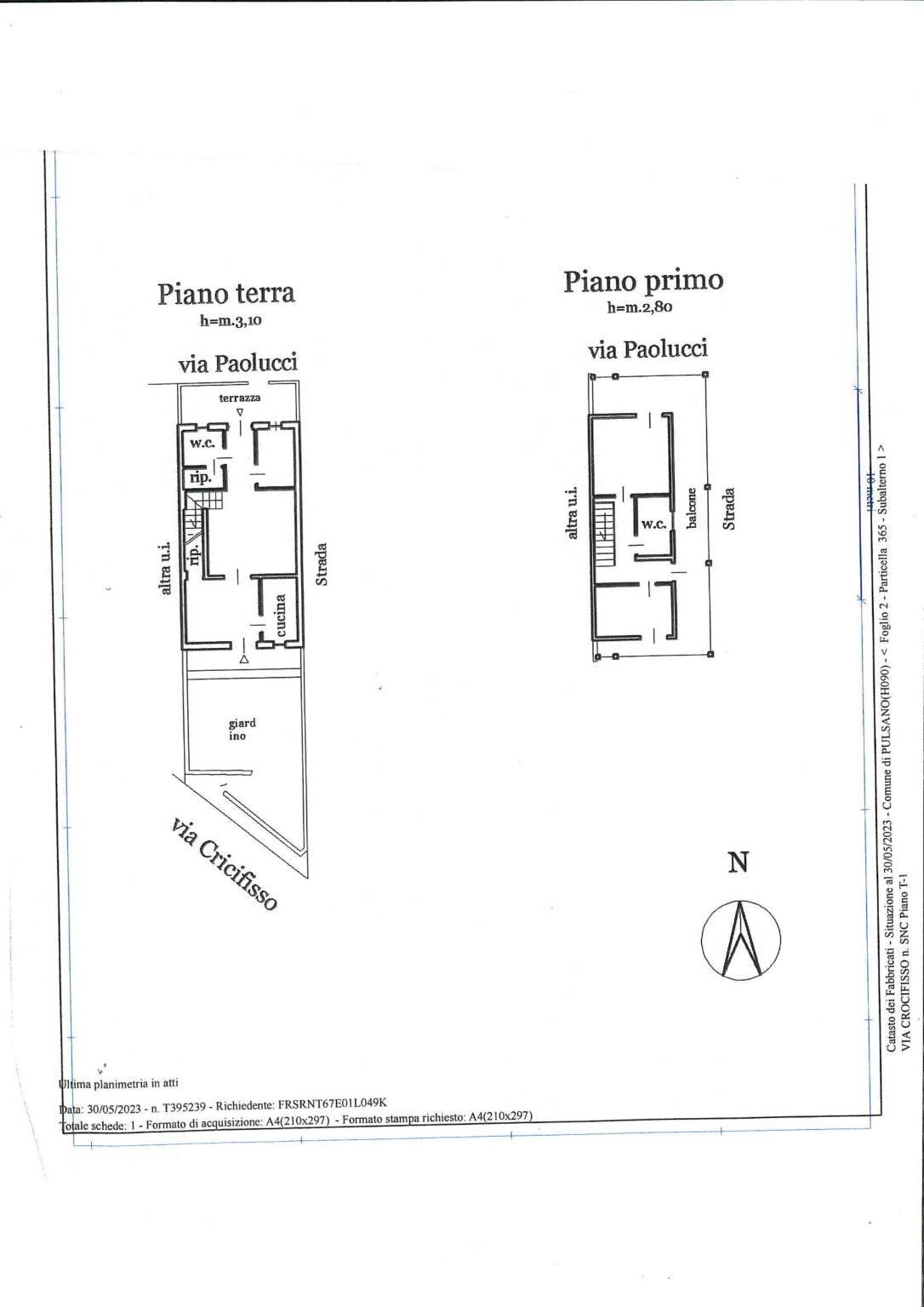 Villa via Paolucci, Pulsano - planimetria 1
