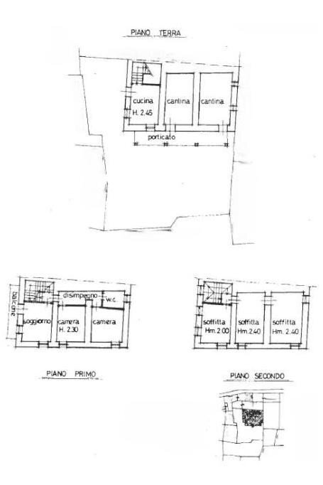 Rustic Frazione Cella, Varzi - floor plans 1