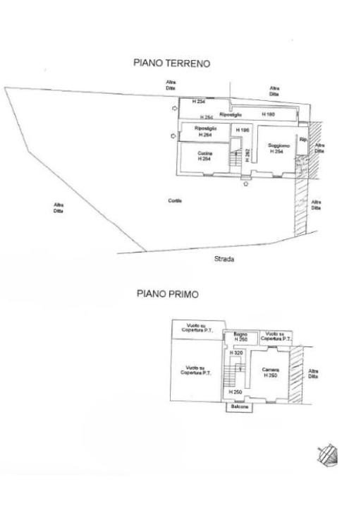 Rustico Frazione Serra, Fabbrica Curone - planimetria 1