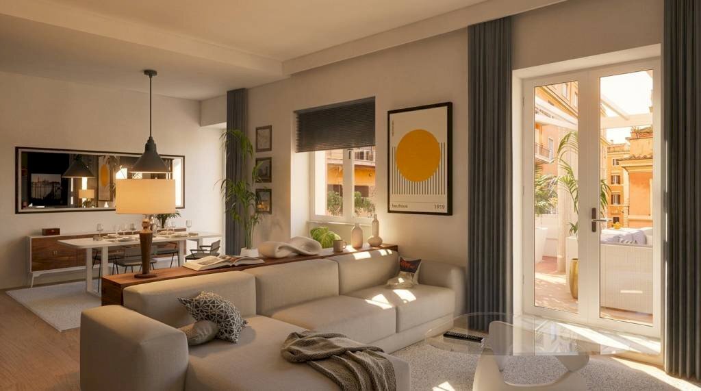 Salone - Trilocale via Barnaba Tortolini, 5, Roma - foto 3