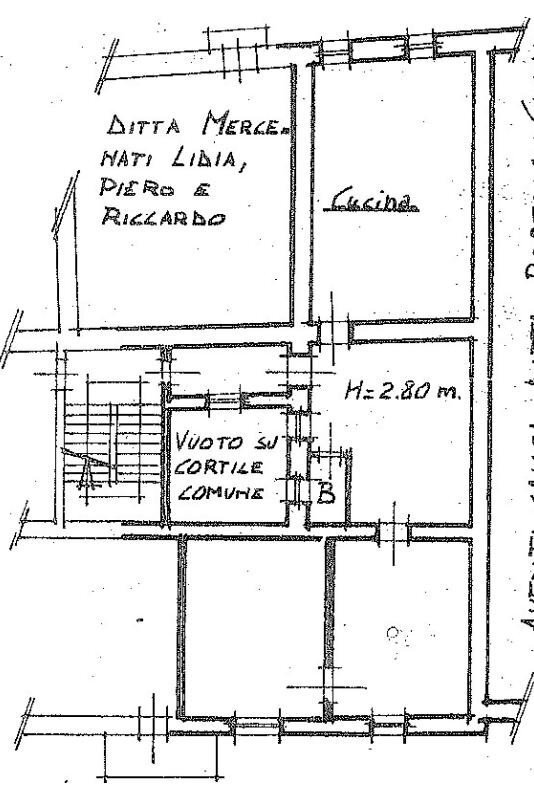 Four-room apartment via Giovan Battista Vico, 51, Mondovì - floor plans 1