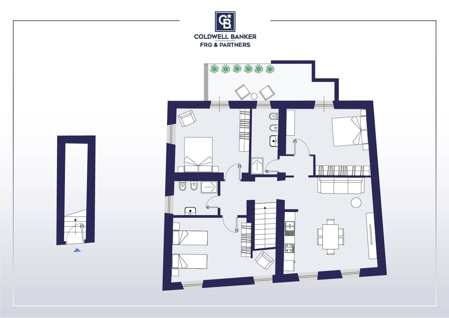 Foto 23 - Quadrilocale Via Edoardo Montesi, Marta - planimetria 1