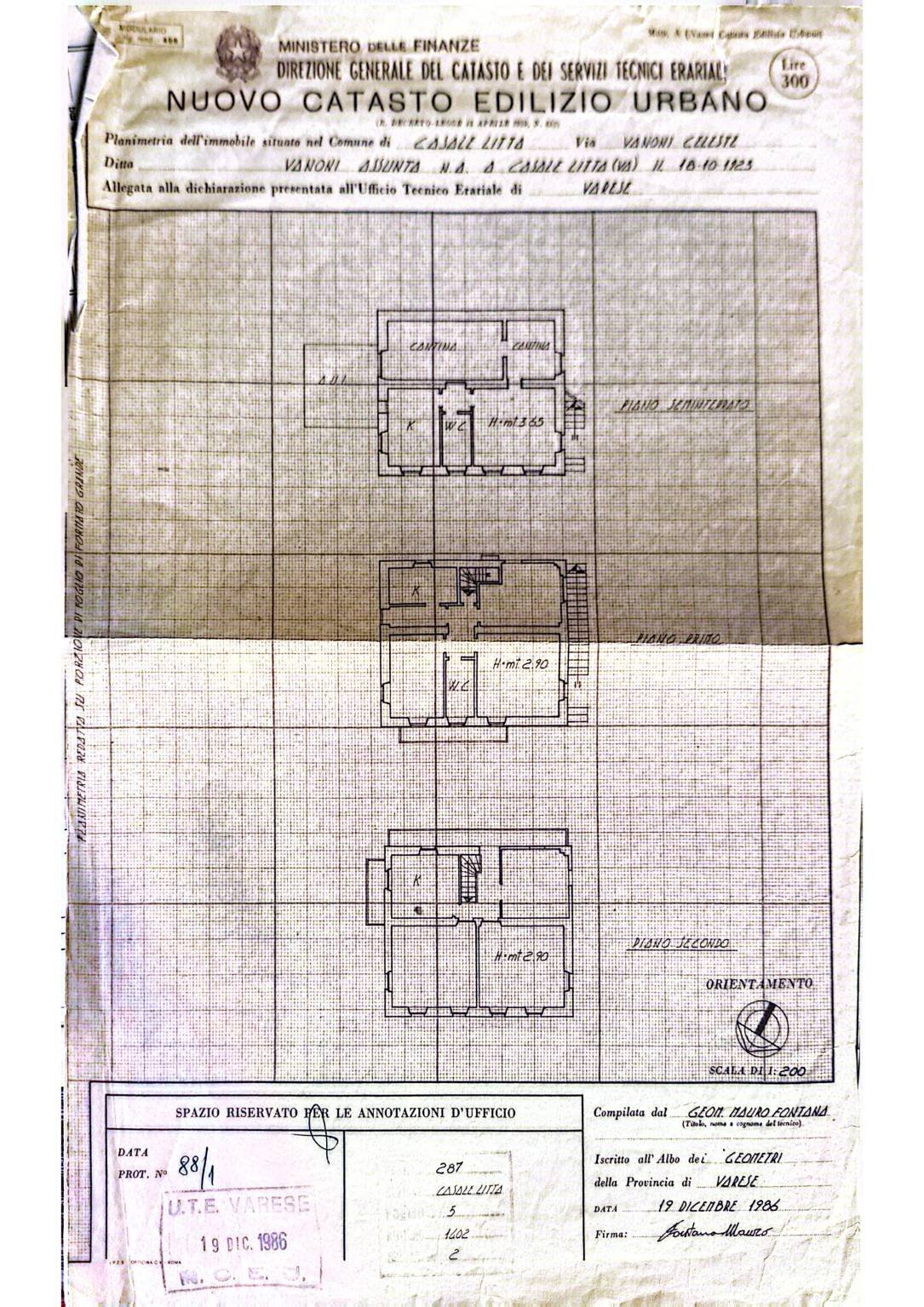 Independent house via Celeste Vanoni, Casale Litta - floor plans 1