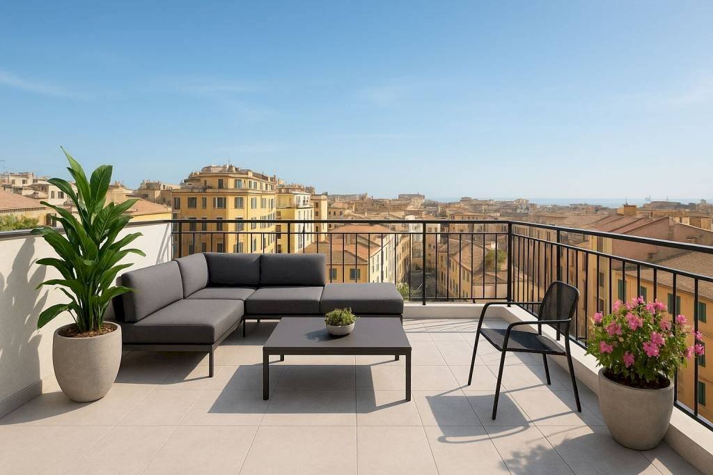 Terrazzo - Trilocale via Balbi, Genova - foto 1