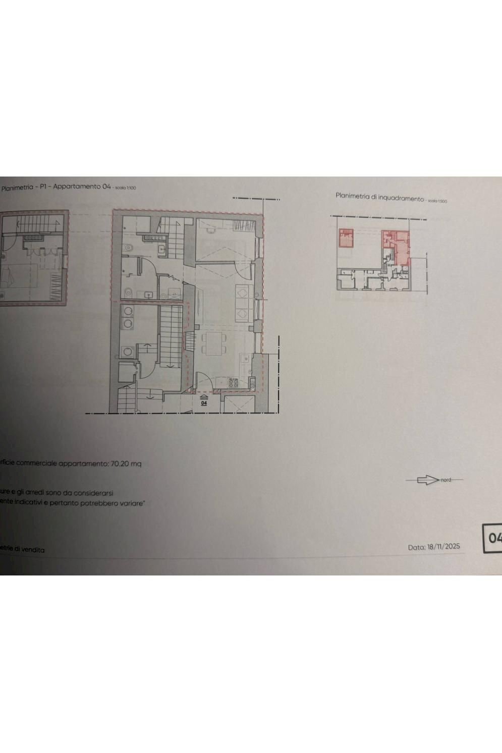 Trilocale vico delle Monachette, Genova - planimetria 1