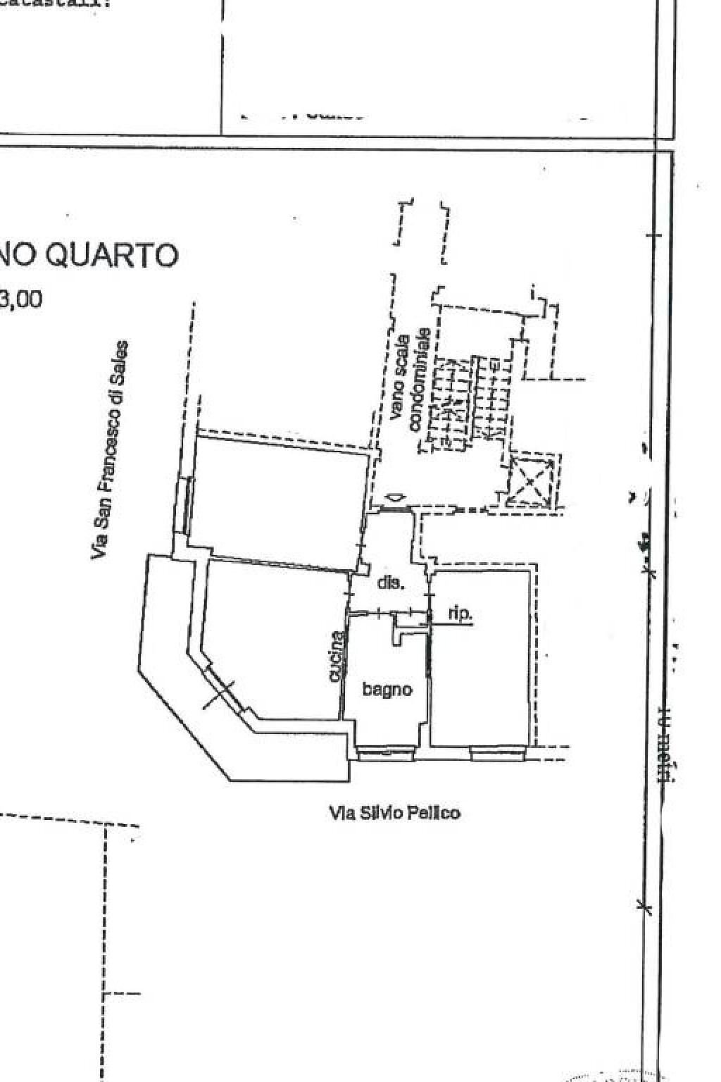 Three-room apartment via San Francesco di Sales, 67, Carmagnola - floor plans 1