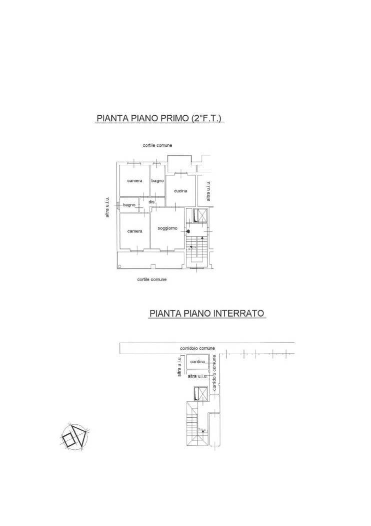 Four-room apartment via Gioacchino Rossini, 1, Beinasco - floor plans 1