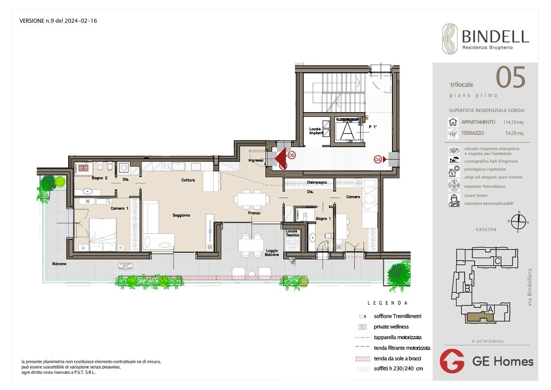 Foto 17 - Three-room apartment Via Bindellera
 
snc, Brugherio - floor plans 1