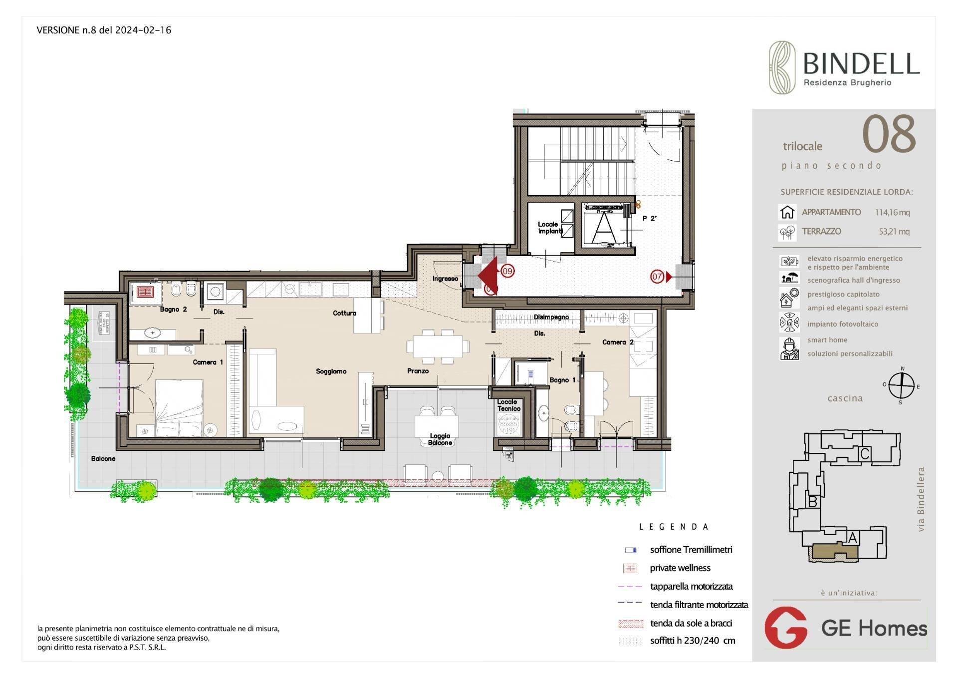 Foto 18 - Three-room apartment Via Bindellera
 
snc, Brugherio - floor plans 1
