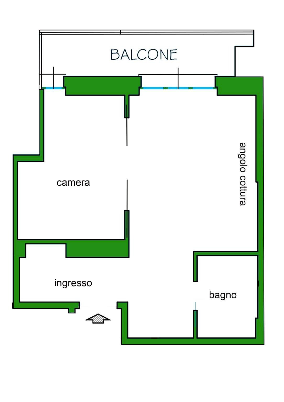 Appartamento via Balbi, 97, Genova - planimetria 1