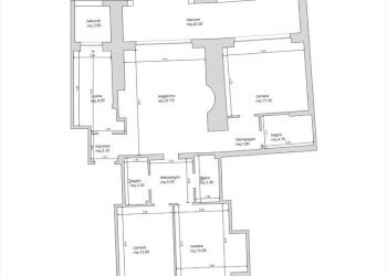 Planimetria - Four-room apartment piazza Ischia, Misano Adriatico - photo 23