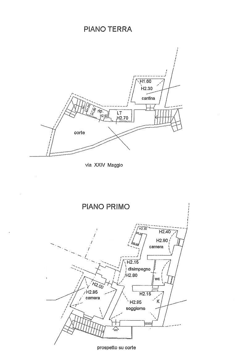 Trilocale via 24 Maggio, 27, Castelbianco - planimetria 1