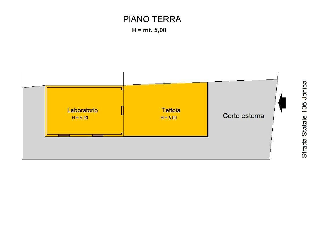 Foto 12 - Capannone Strada Statale 106 Jonica, Catanzaro - planimetria 1
