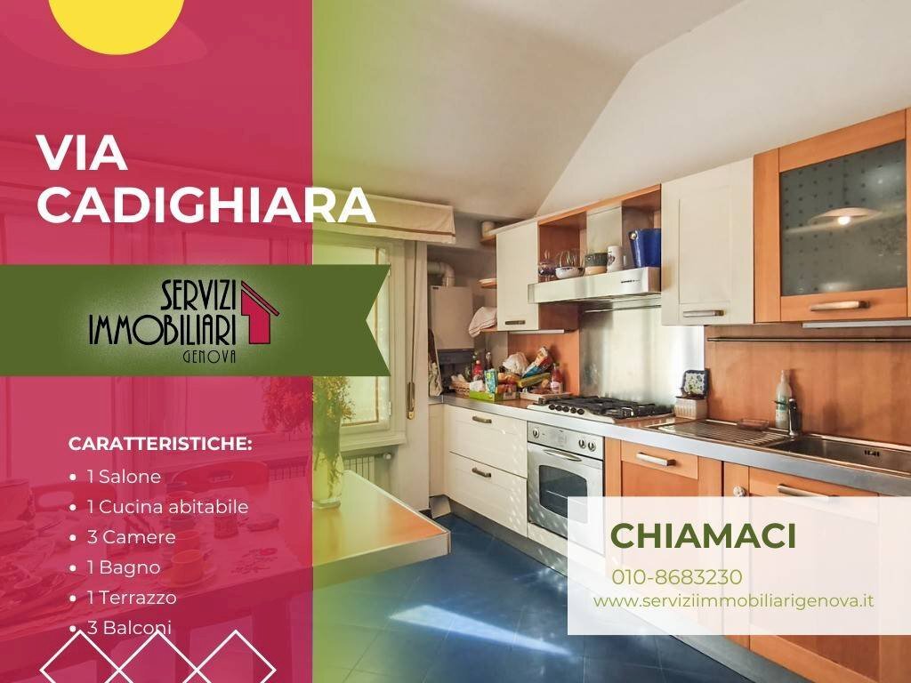 Cucina - Attic via Cadighiara, Genova (neighborhood Borgoratti) - photo 1