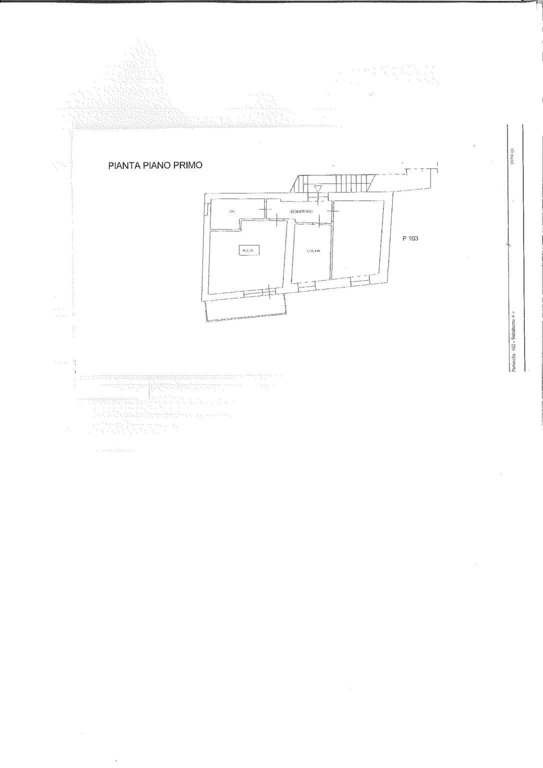 Two-room apartment via della Chiesa Vecchia, Fara in Sabina - floor plans 1