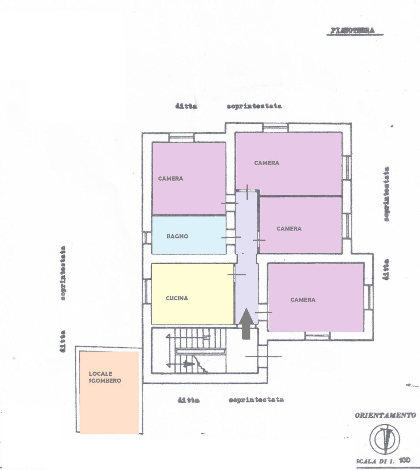 Villa via San Domenico, Roccamonfina - planimetria 1